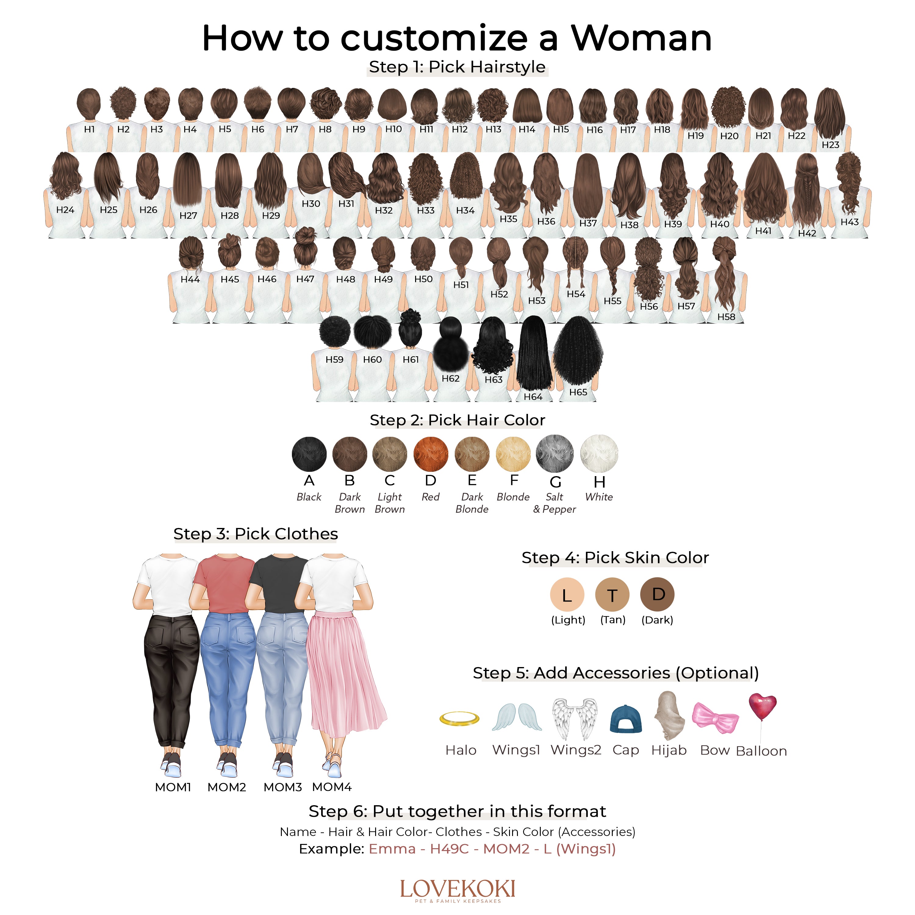 how to customize a woman