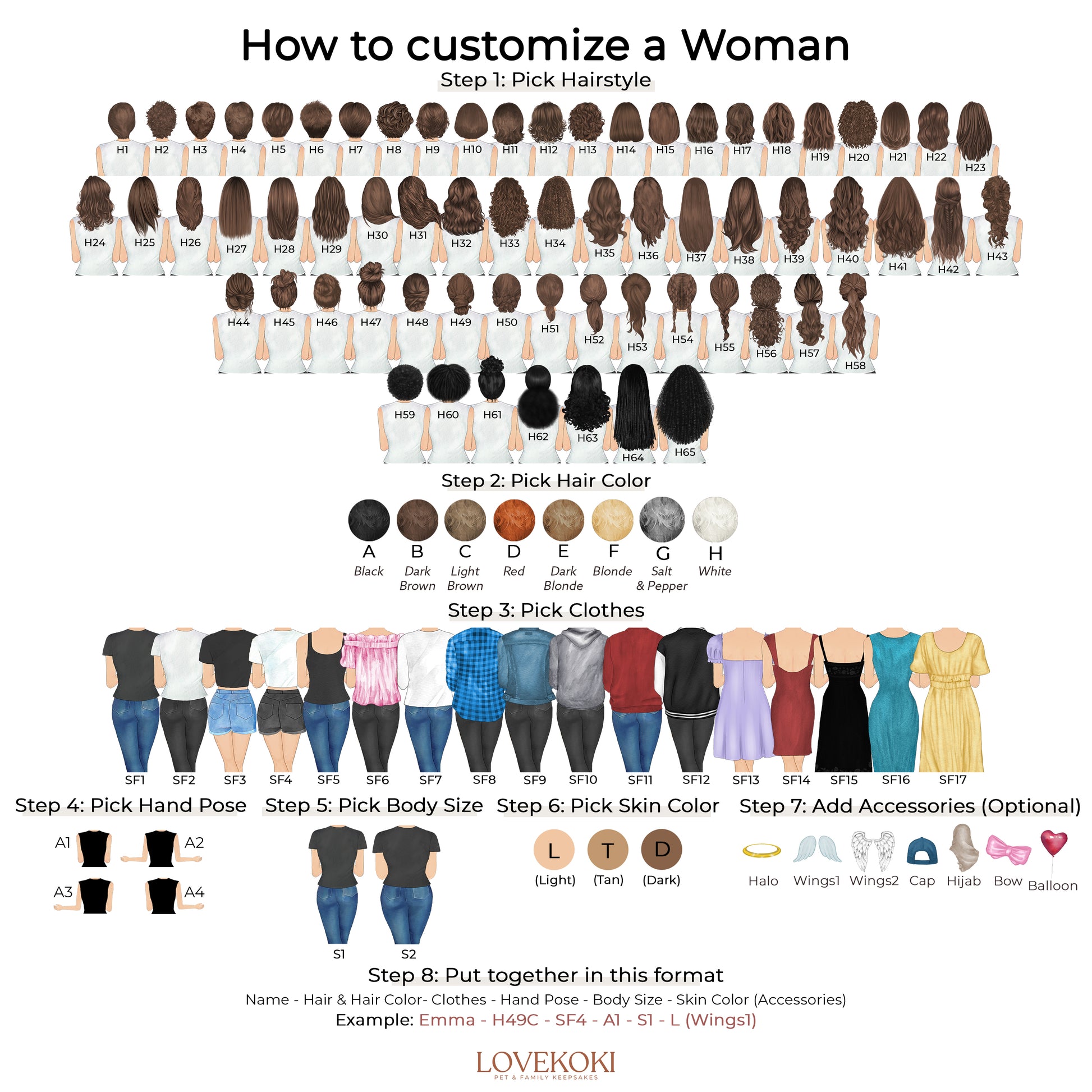 how to customize a woman