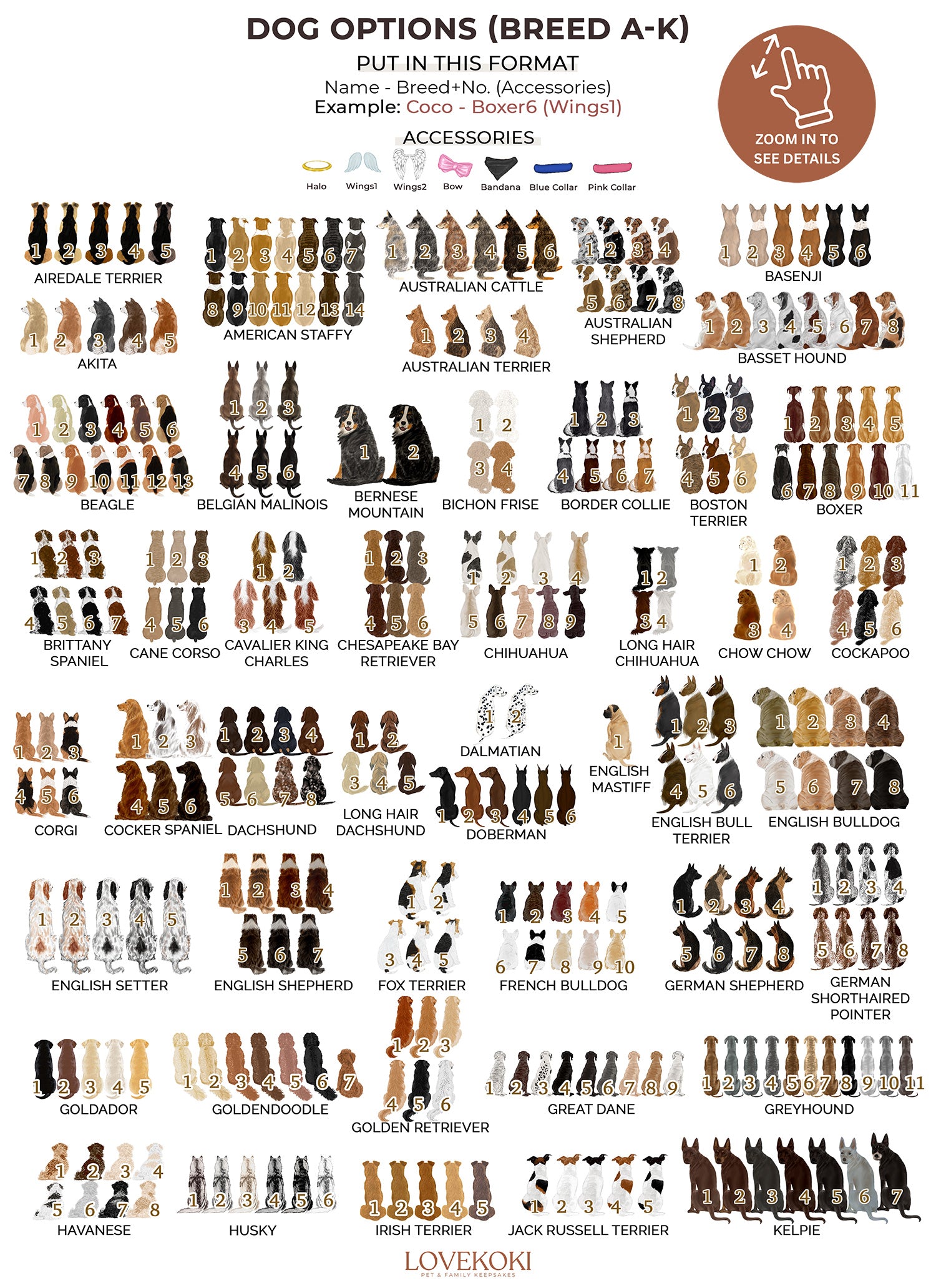 a poster with a bunch of different types of chess pieces