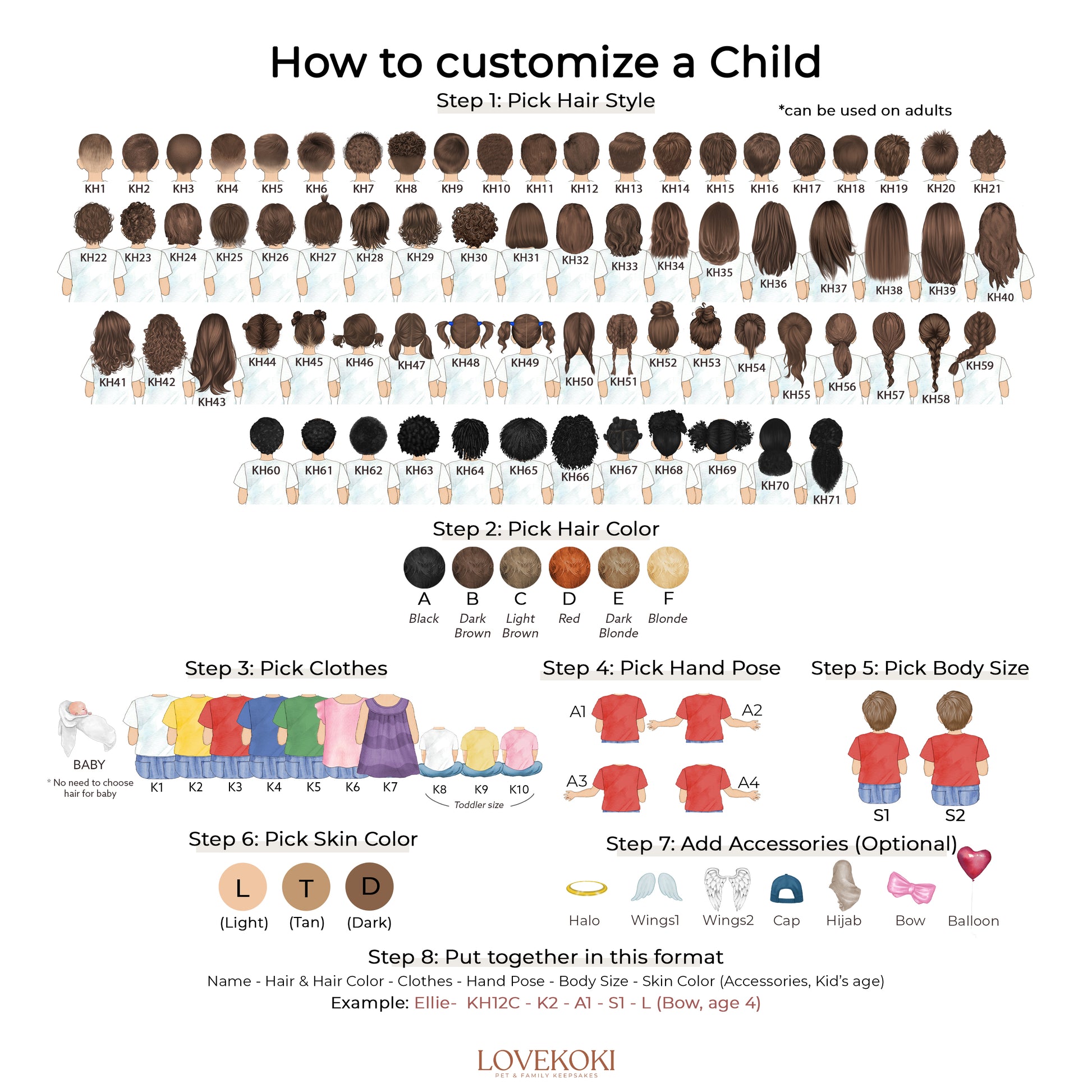 how to customize a child's hair style