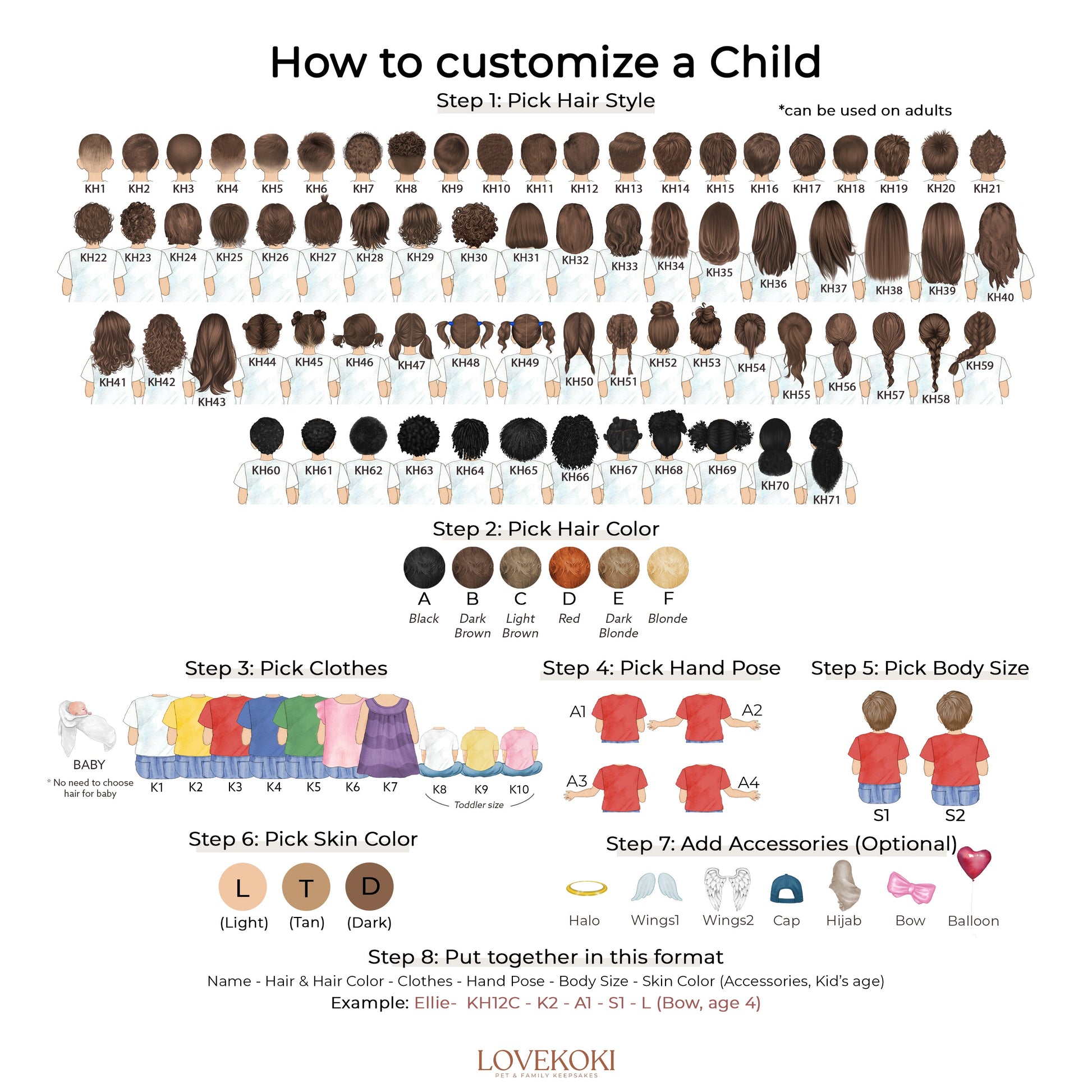 how to customize a child's hair style