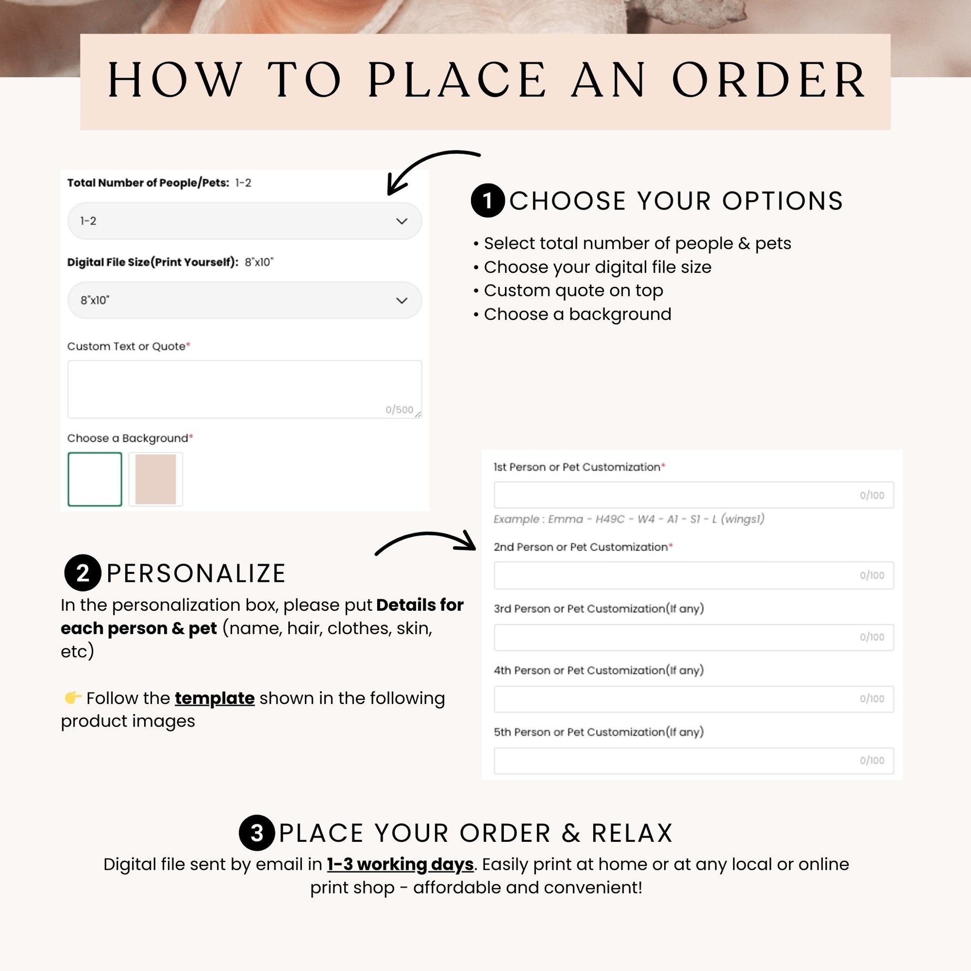 The image is a digital file sent by email, easily print at home or at any local or online print shop - affordable and convenient!