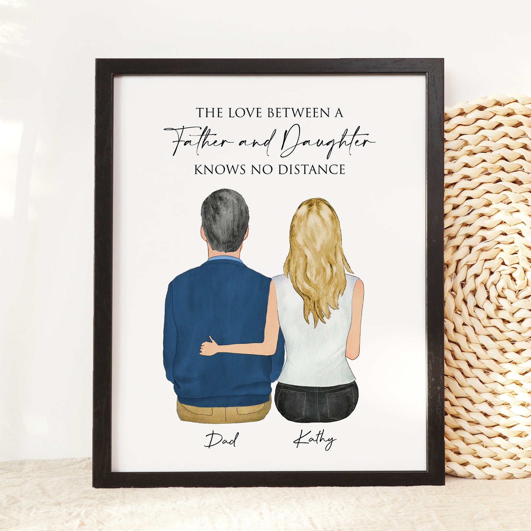 Custom Father and Daughter Print