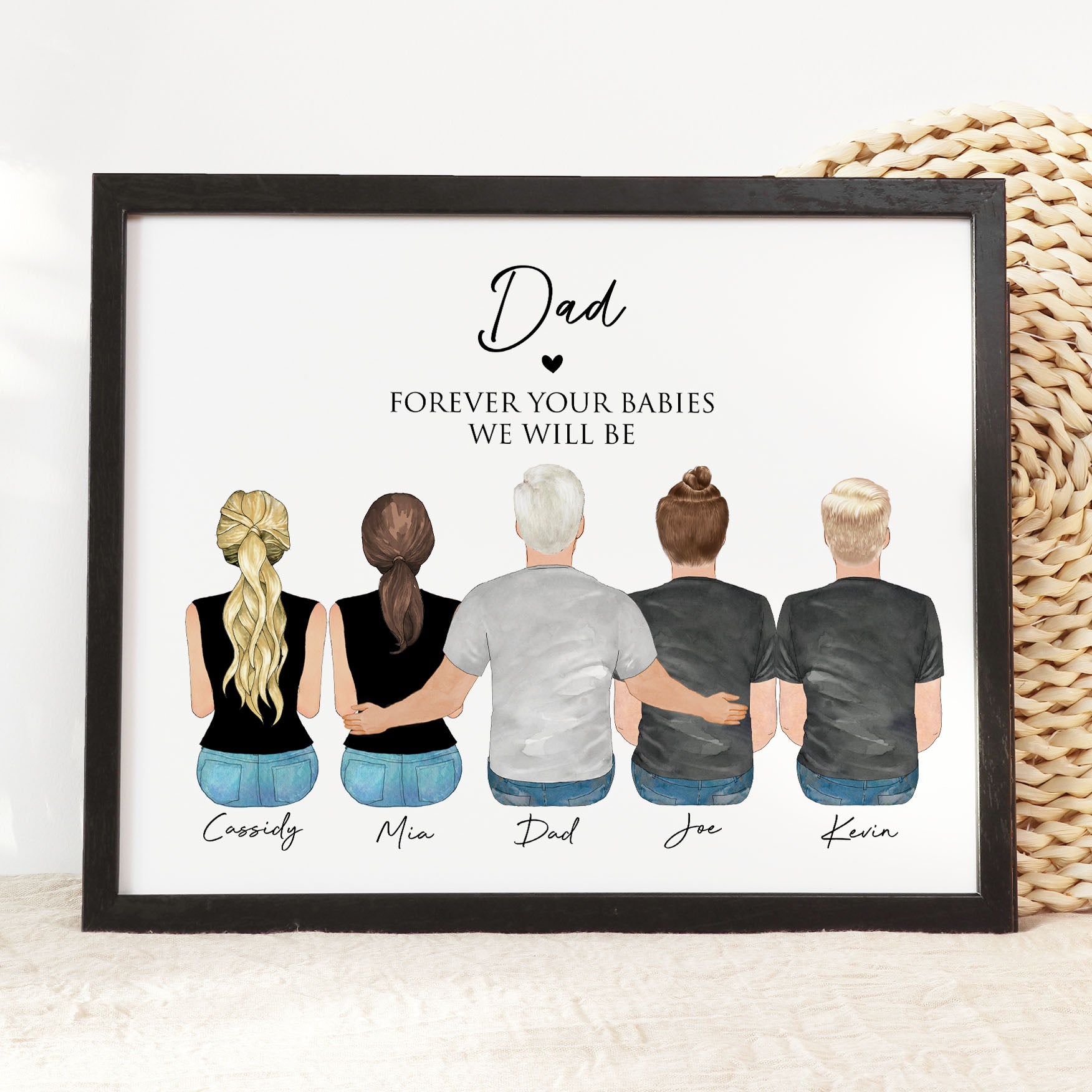 Our Dad Forever Wall Art