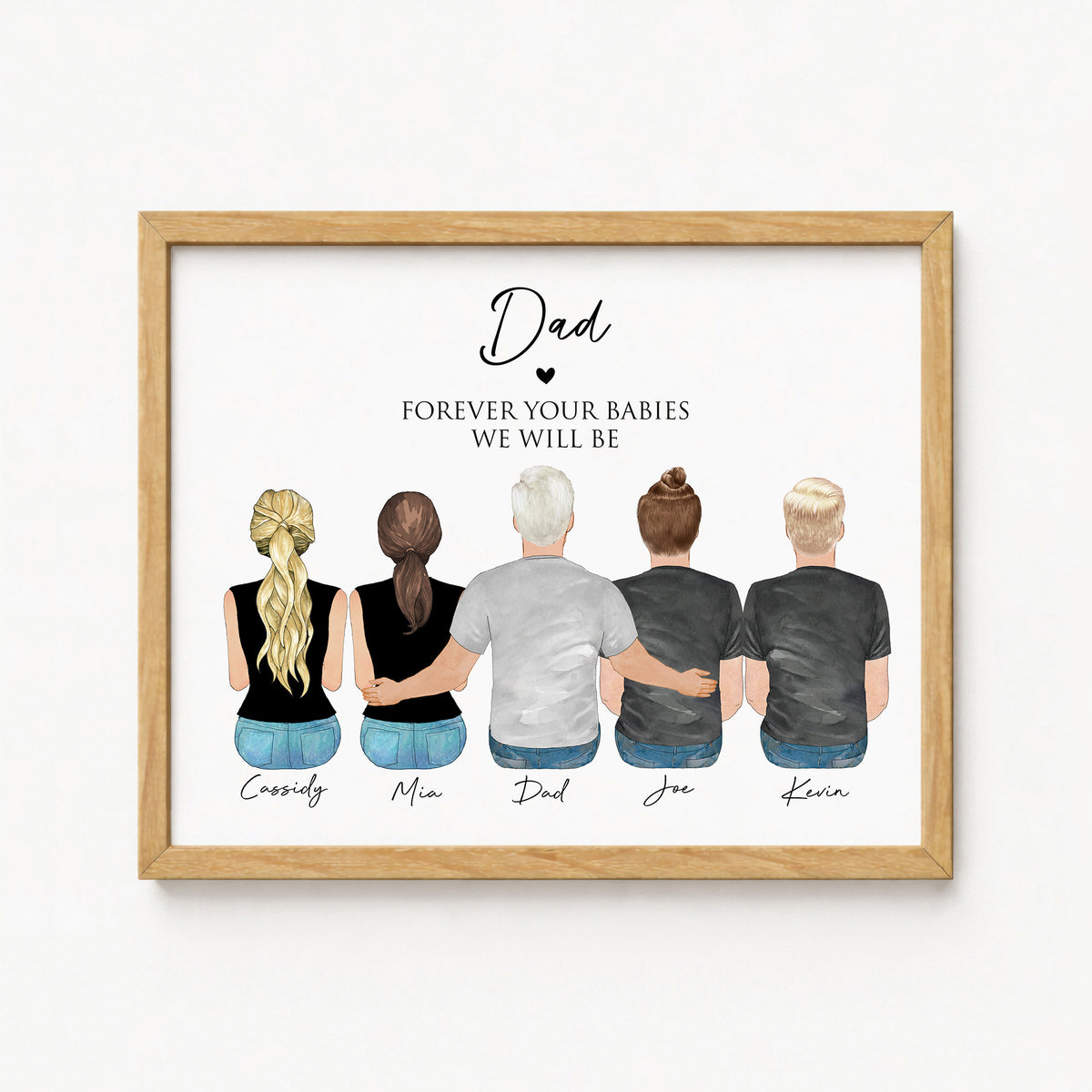 'Our Dad Forever' Family Portrait