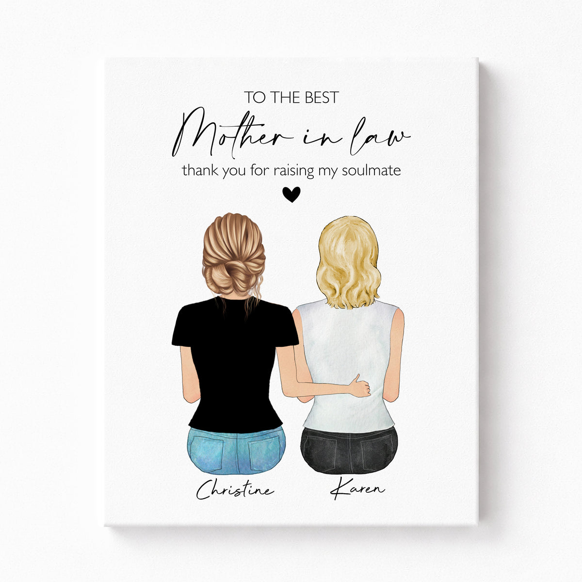 Custom Mother-in-Law Portrait | Wedding or Christmas Gift