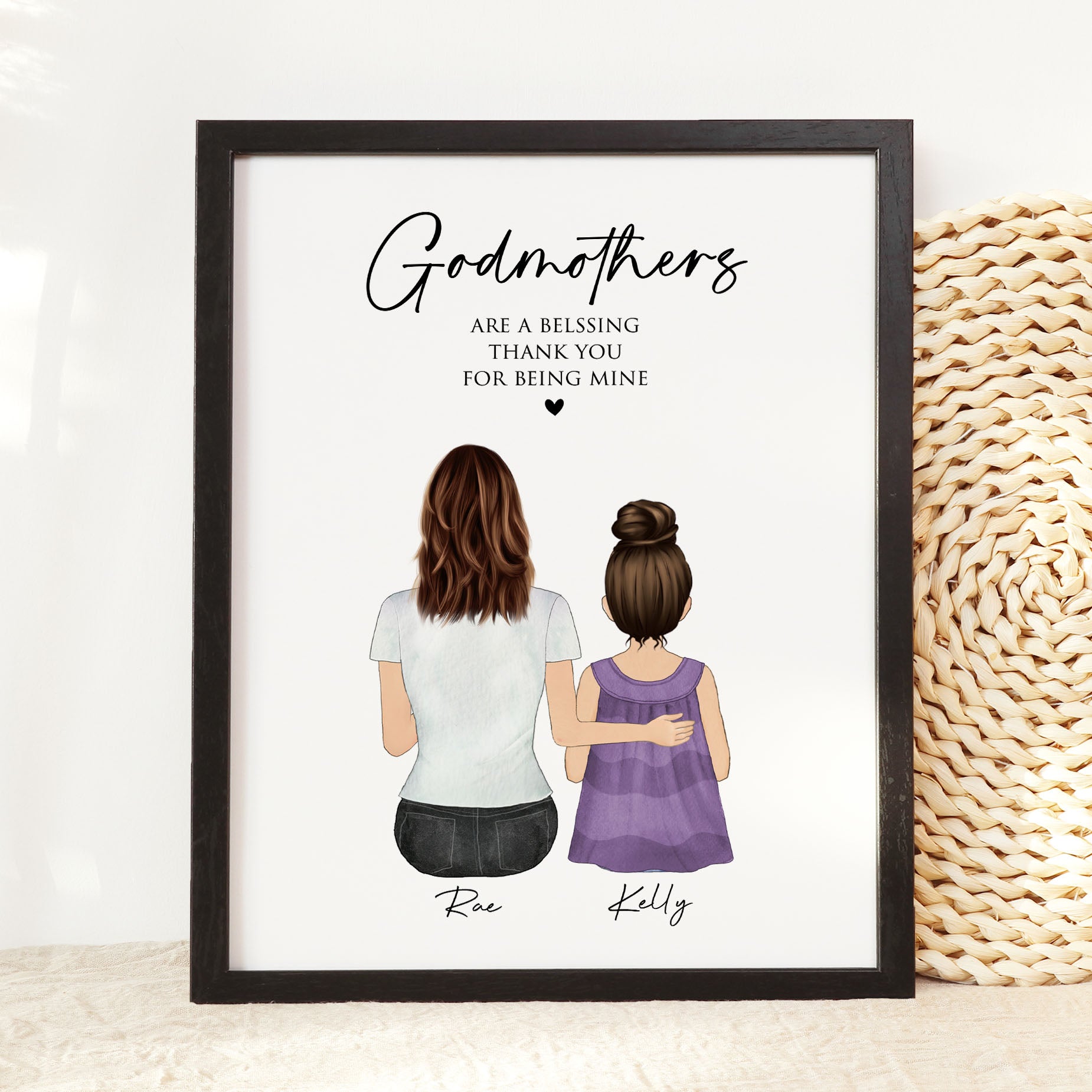 Godmother Appreciation Wall Art Gift