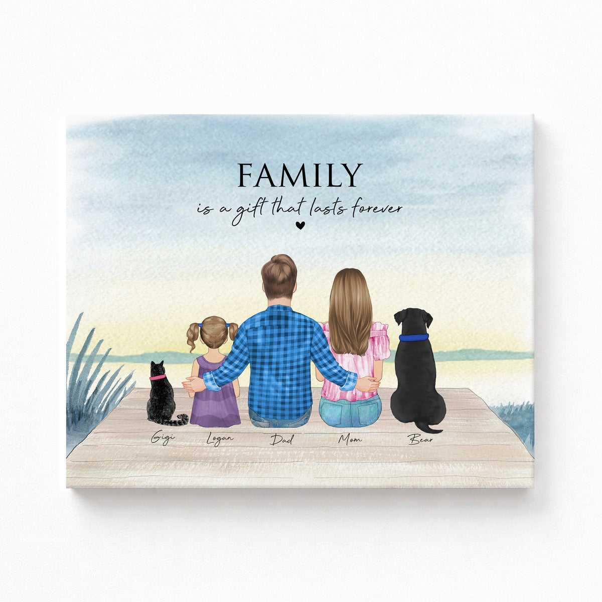 Custom Family Lake Portrait