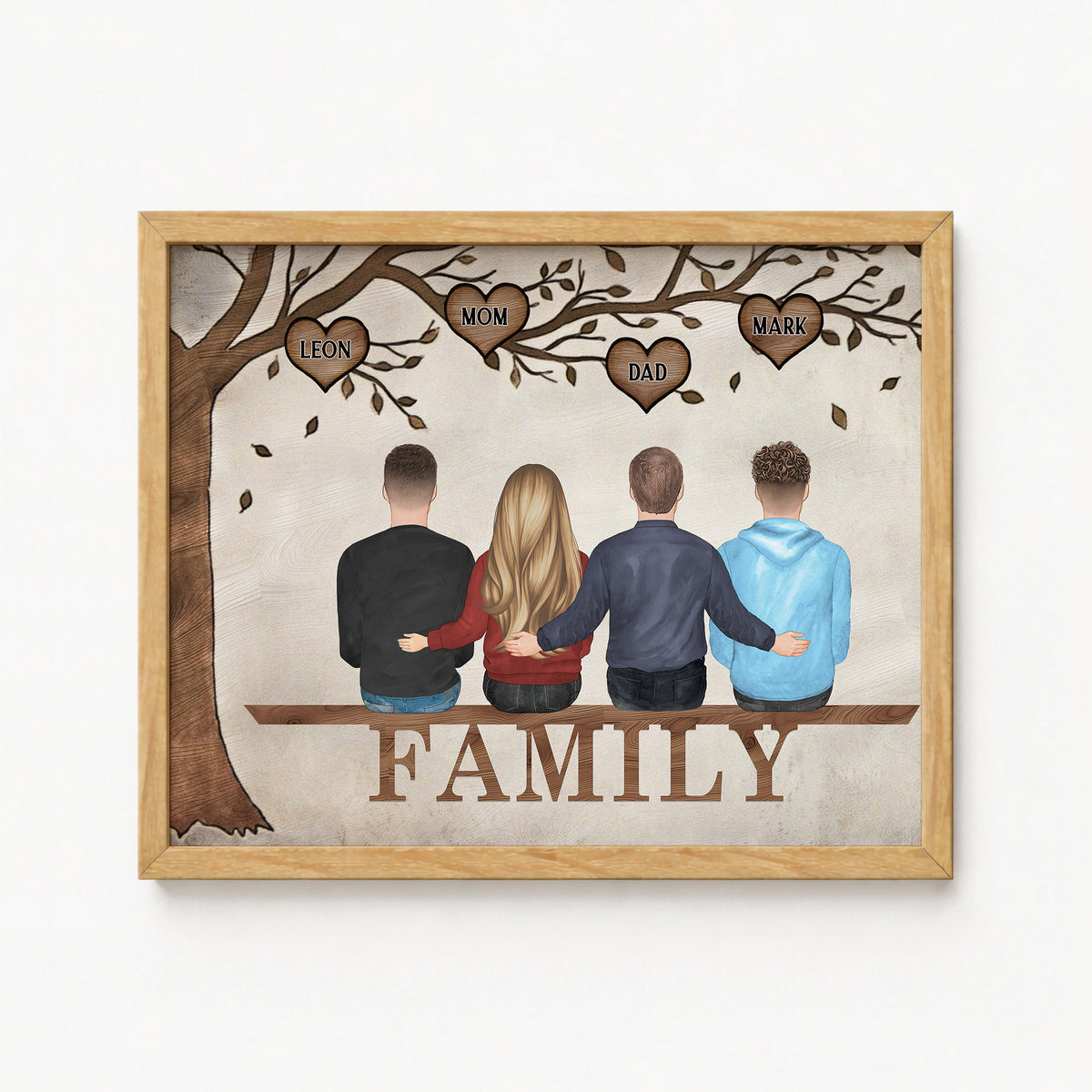 Custom Generations Family Tree Portrait | Parents Gift