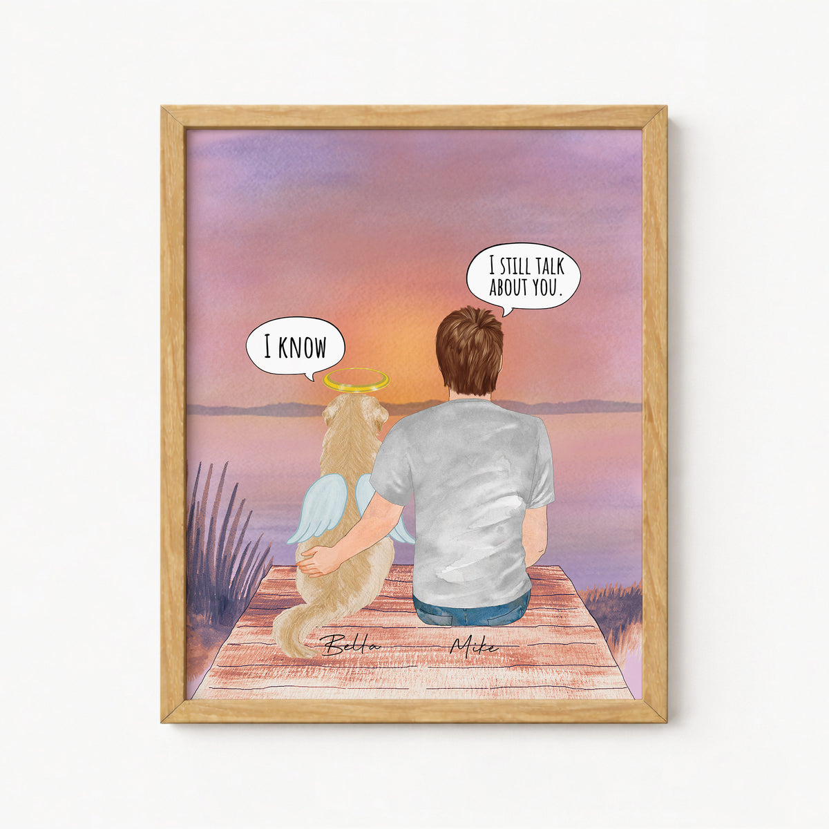 'I Still Talk About You' Dog Memorial | Gift for Dog Dad