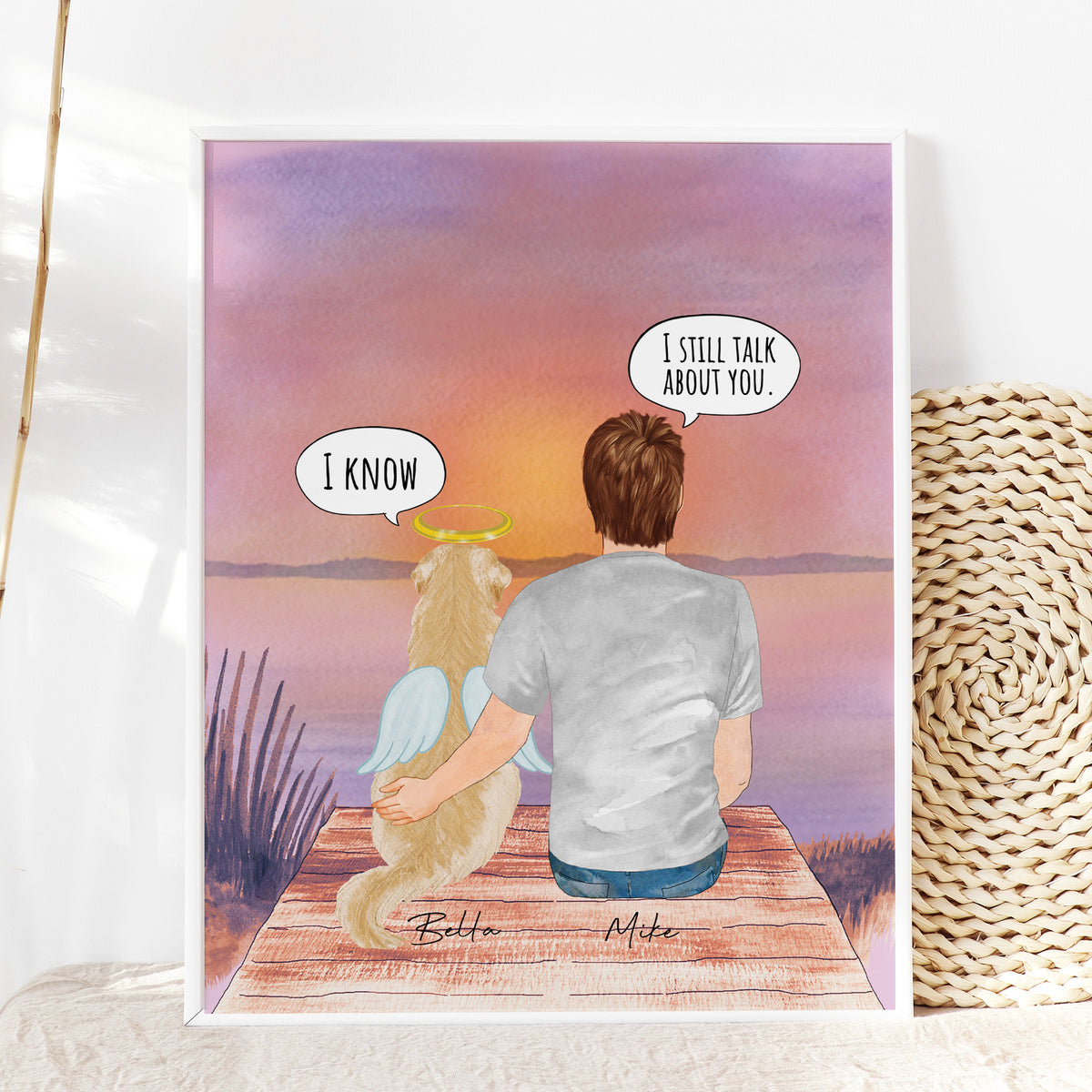 'I Still Talk About You' Dog Memorial | Gift for Dog Dad