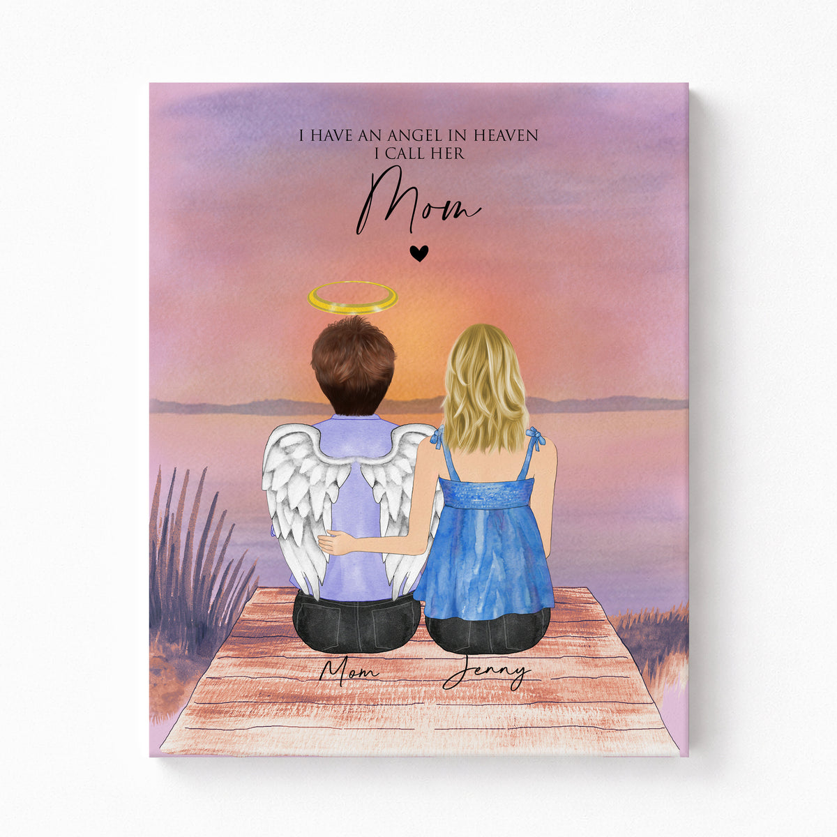 Loss of Mom Memorial Art | Personalized Tribute Sympathy Gift