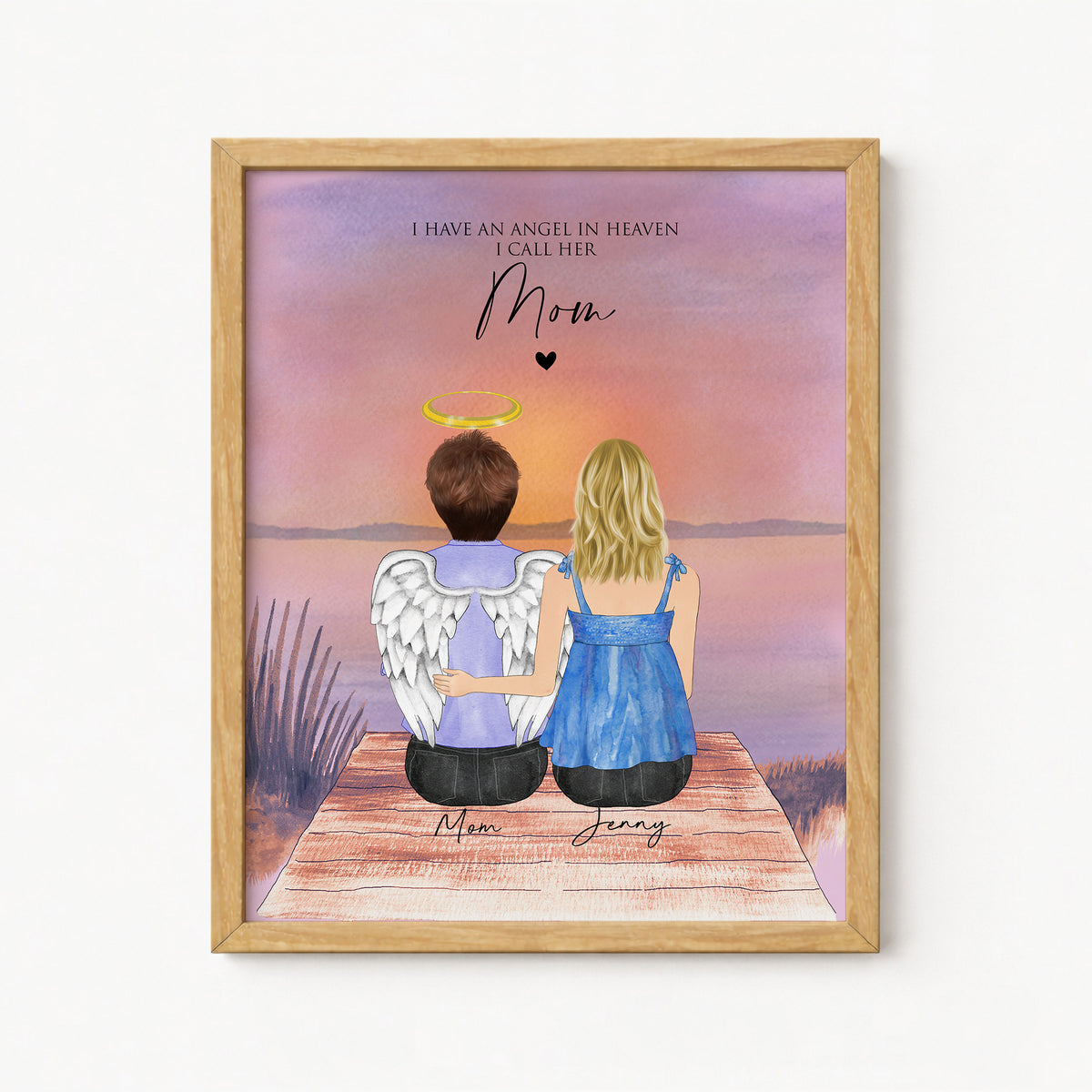 Loss of Mom Memorial Art | Personalized Tribute Sympathy Gift