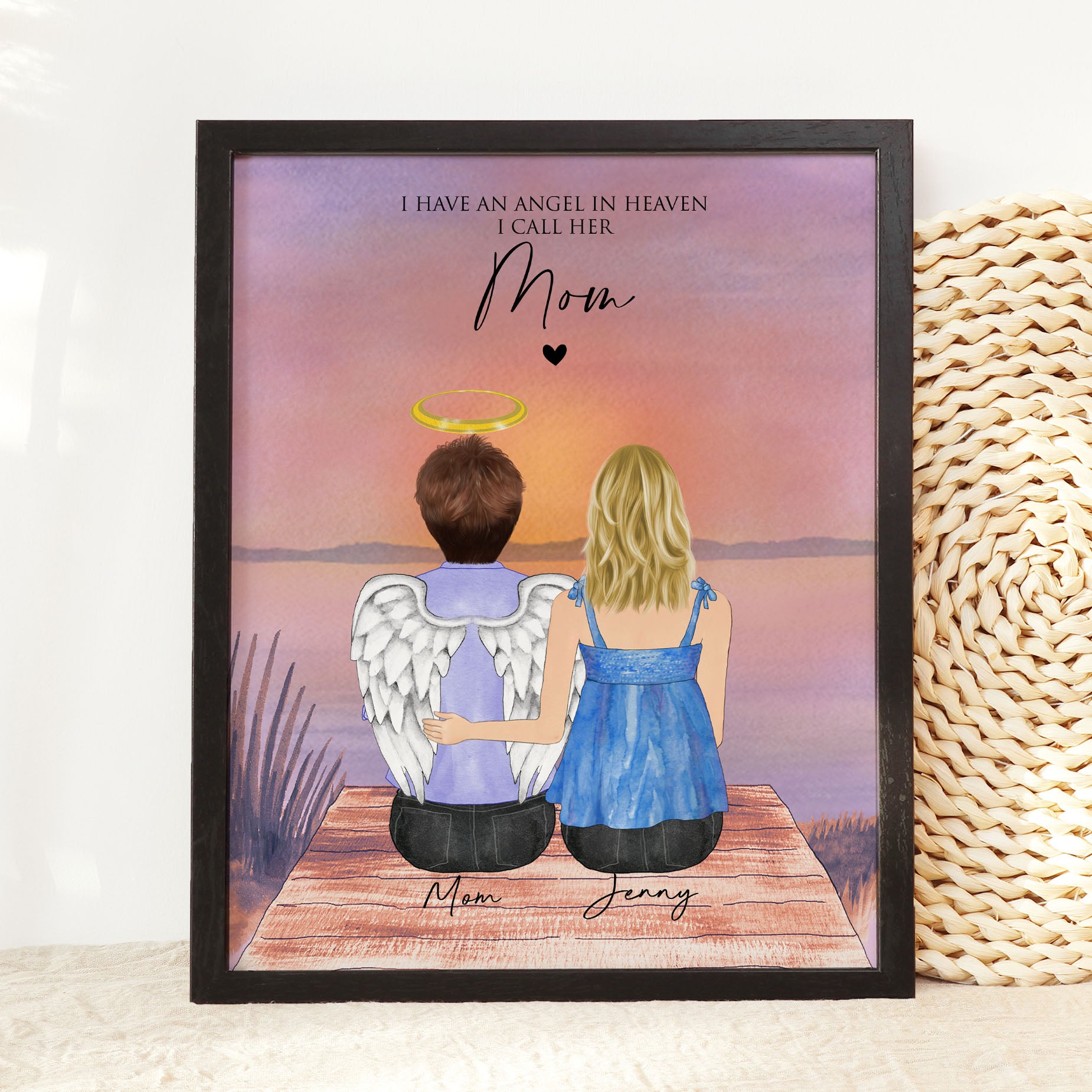 Loss of Mom Memorial Wall Art Print