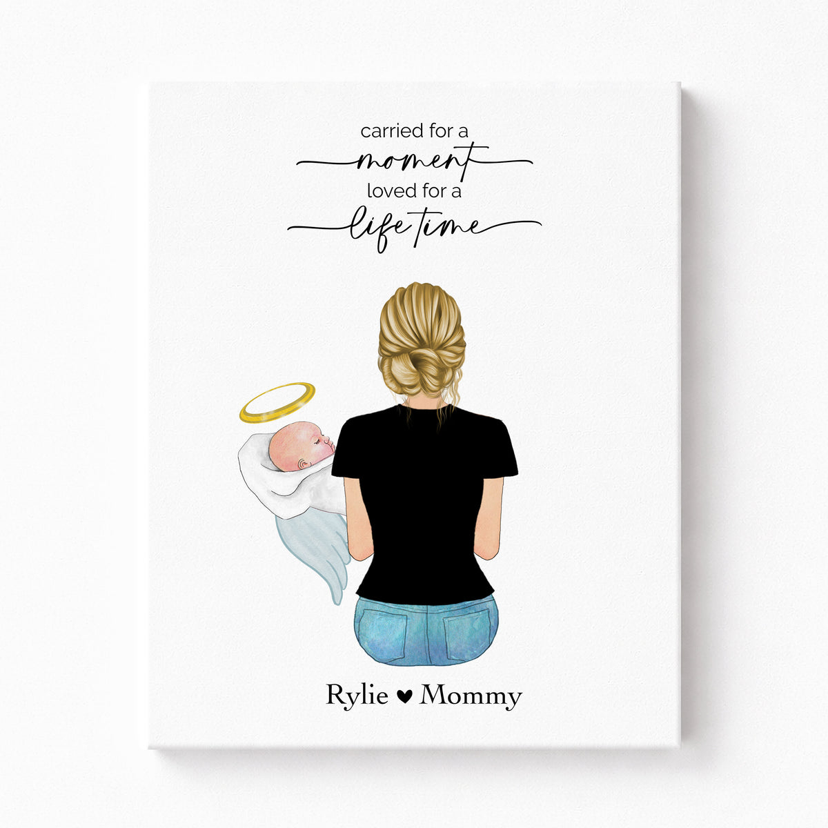 Mama of Angel Baby Memorial Wall Art | Infant Loss Gift