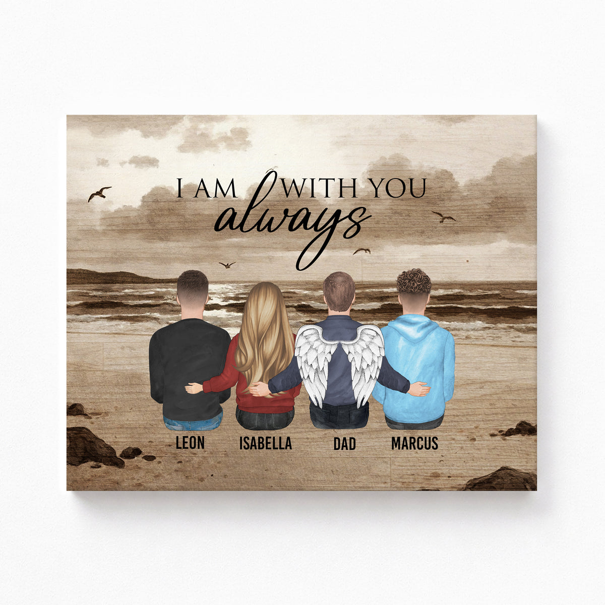 'I Am Always With You' Memorial Portrait | Parent Loss Gift