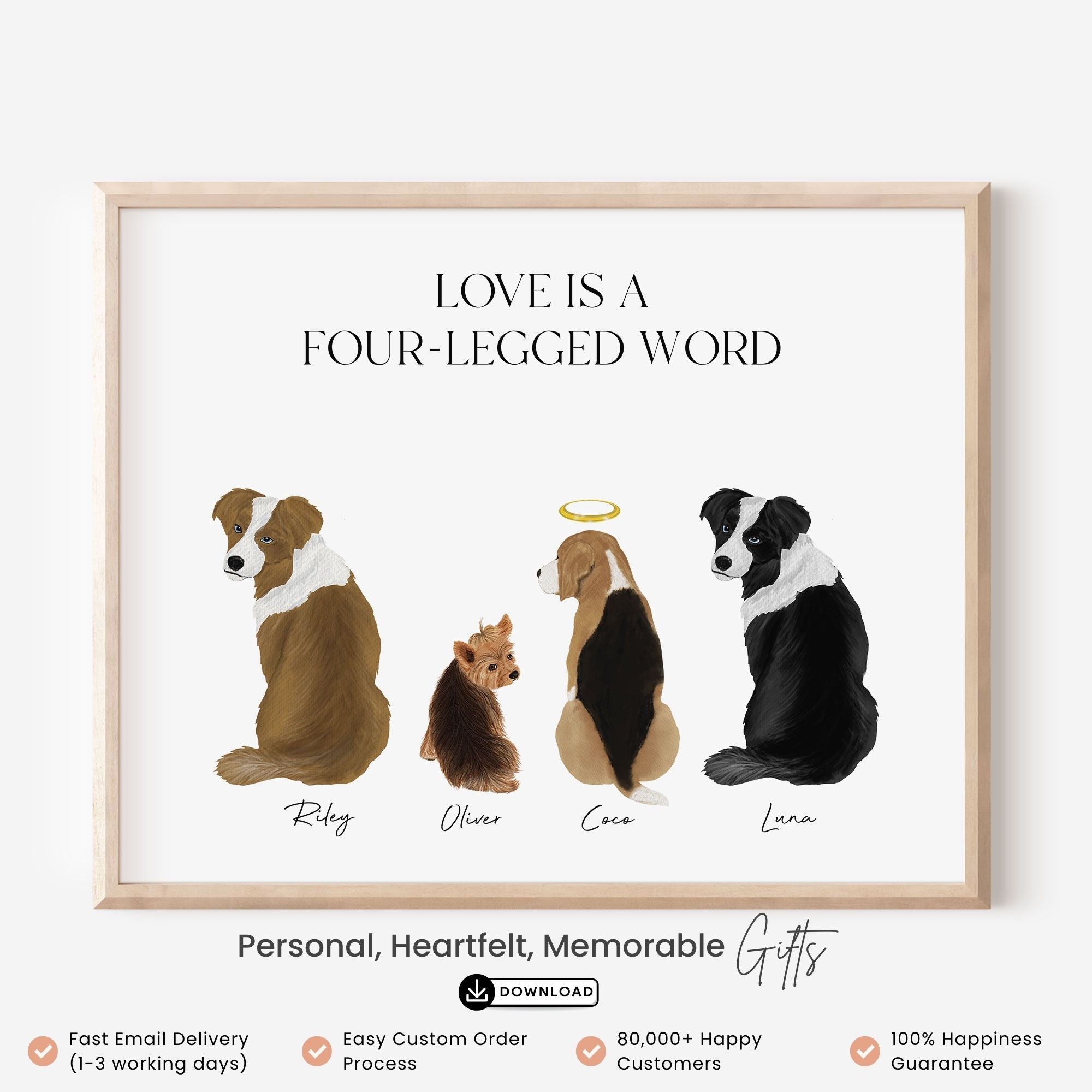 Custom Pet Portrait Wall Art