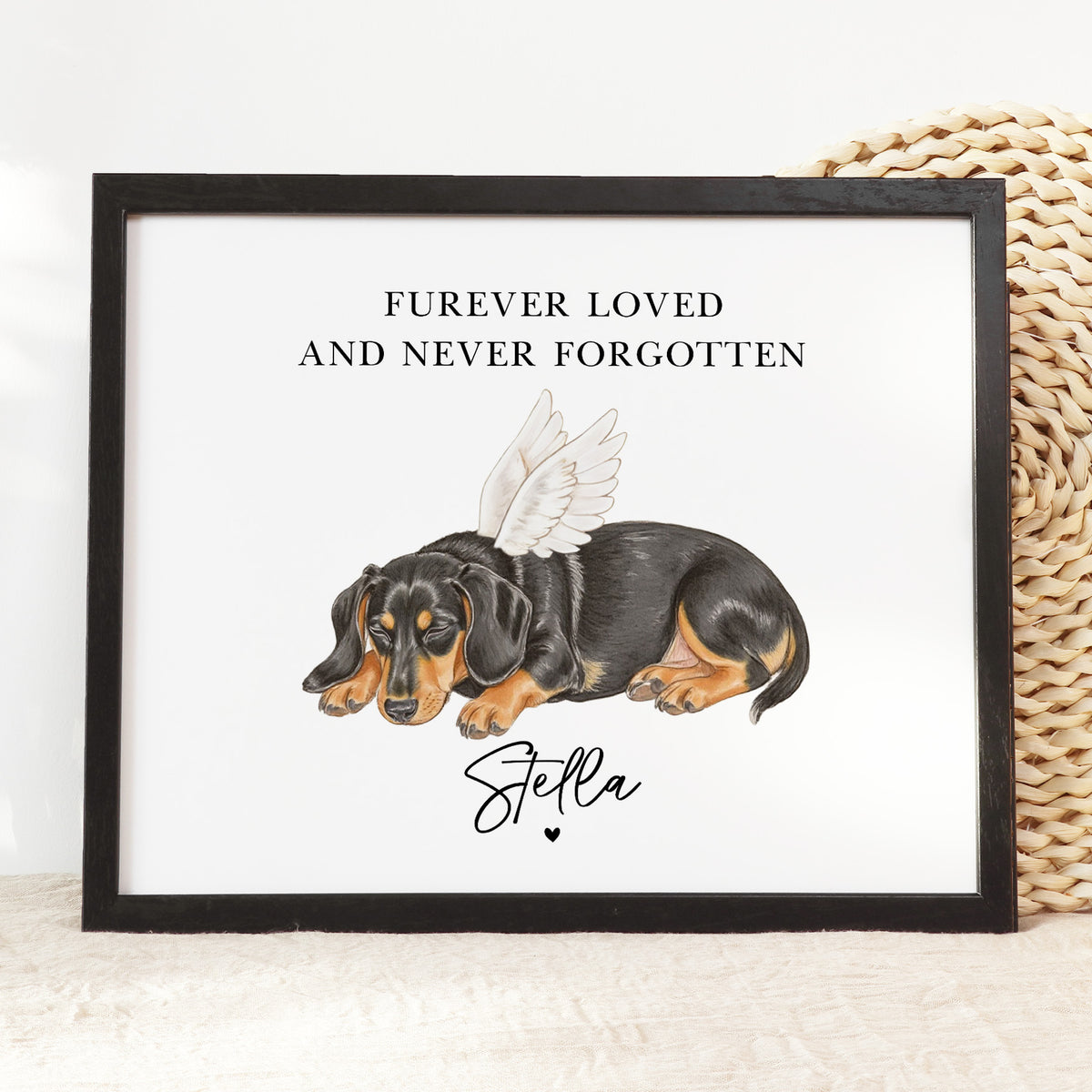 Custom Dog Memorial Portrait | Pet Remembrance Art from Photo