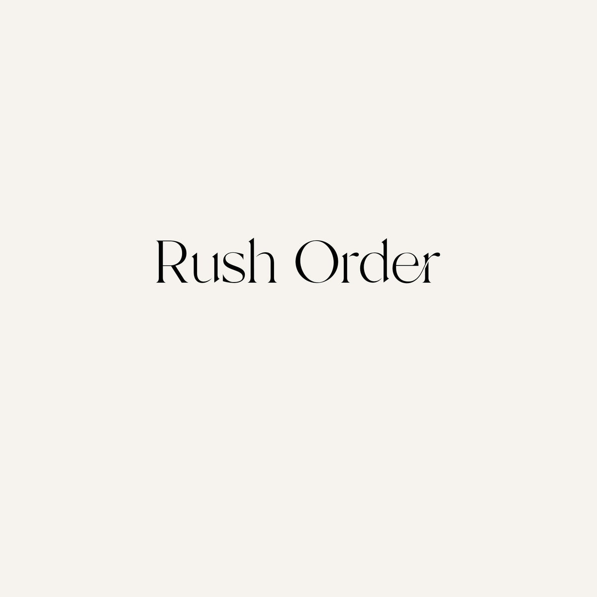 Add-ON: Rush Service