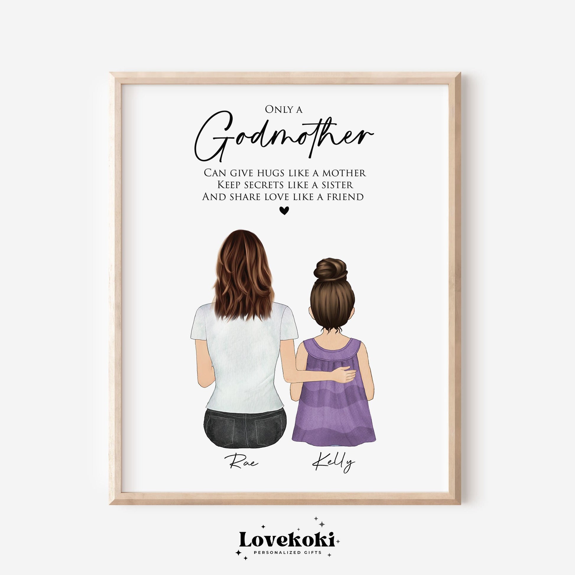 Godmother Appreciation Wall Art Gift