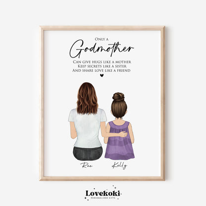 Godmother Appreciation Wall Art Gift