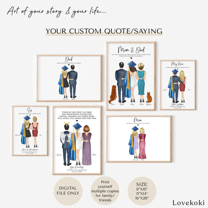 Custom Graduates and Parents Wall Art