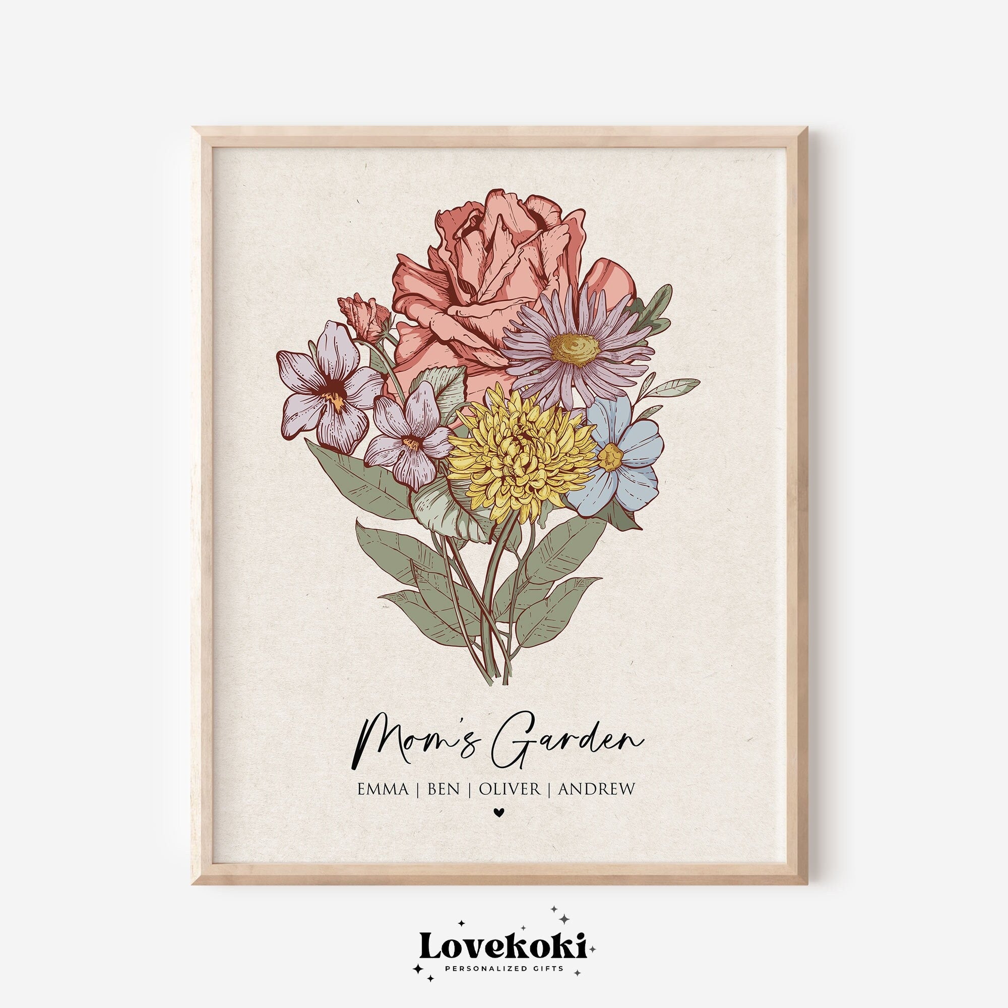 Flower Garden Print authentic