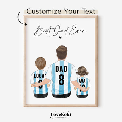 Custom Soccer Dad Wall Art