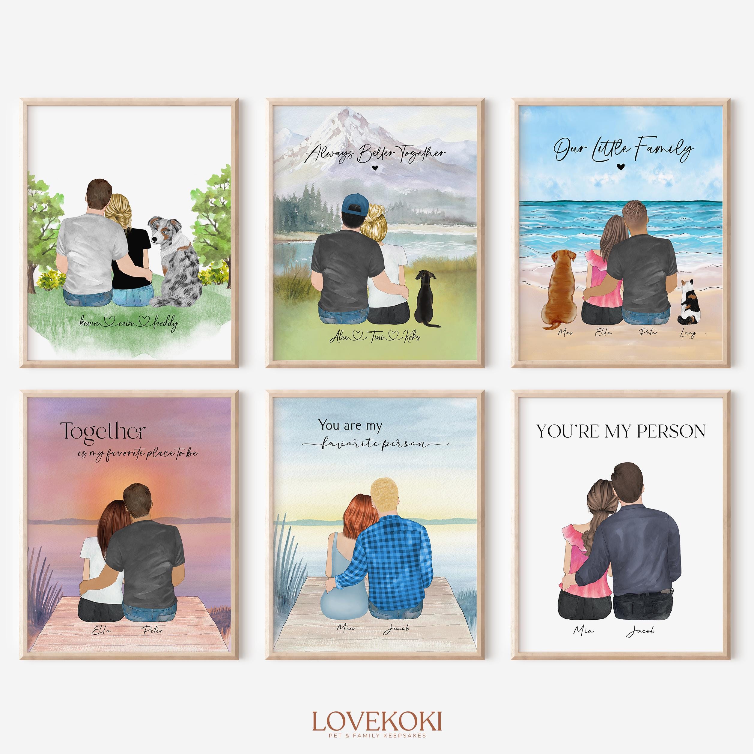 Personalized Couple Christmas Gift, Custom Engagement Print, Personalized Gift Wall Art for him, Anniversary Gift, Boyfriend Birthday Gift