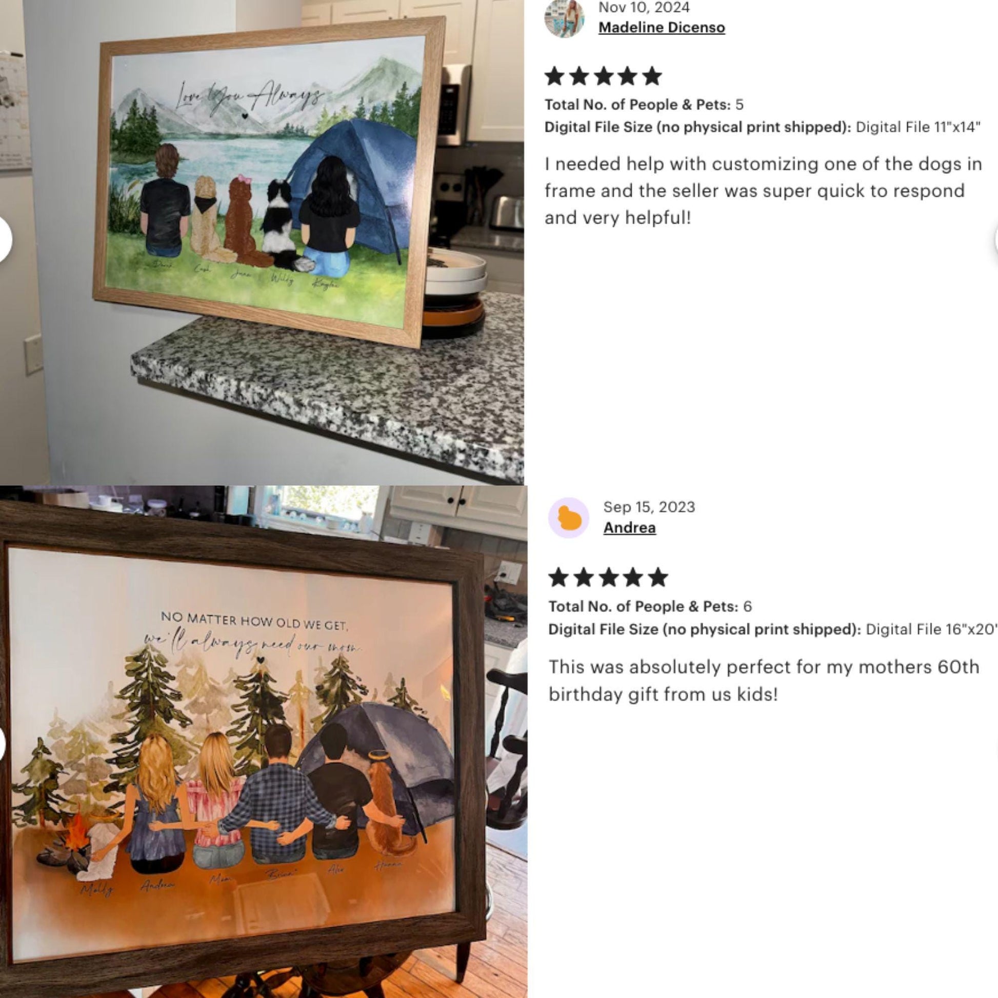 Personalized Grandpa with Grandkids Wall Art