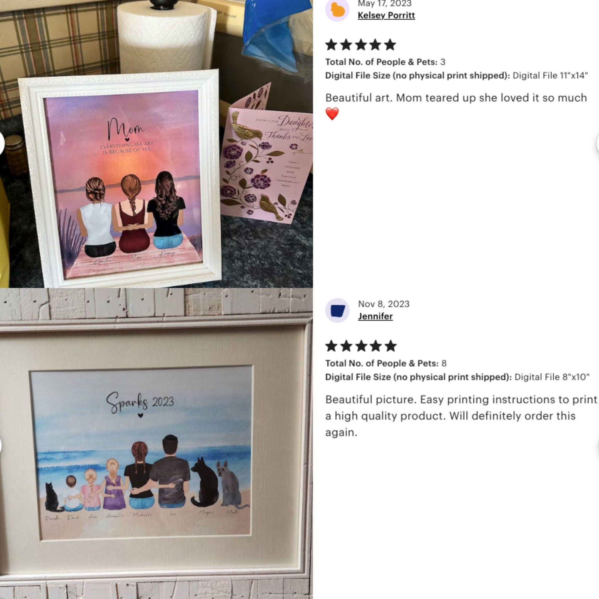 Personalized Grandpa with Grandkids Wall Art