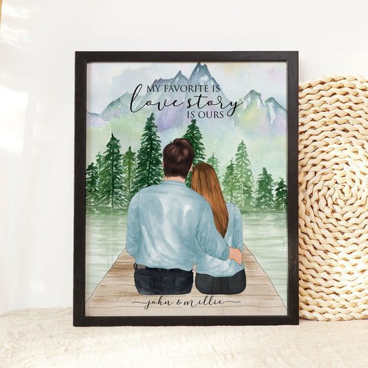 Personalized Wall Art for Couples, Christmas gift for boyfriend , Birthday gift for her, Boyfriend Print, Valentine day gift for girlfriend