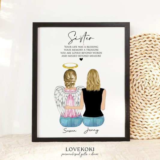 Loss of Sister Gift, Grief Gift, Sister Memorial Gift, Sympathy Gift, Remembrance Bereavement Gift, Condolence Memorial Gift, In Memory of
